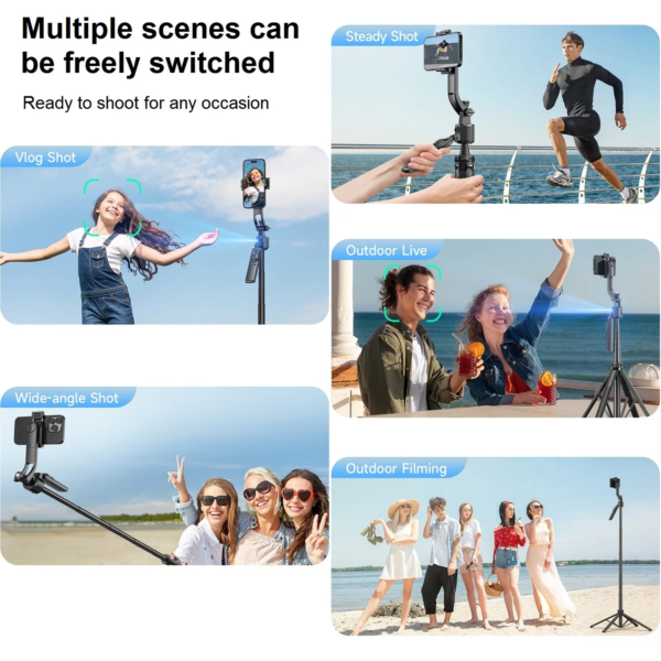 Motion Sensor Phone Tripod Stand Camera Mount