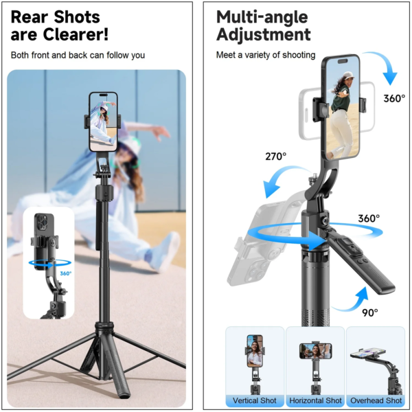 Motion Sensor Phone Tripod Stand Camera Mount